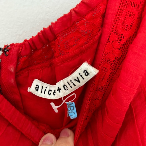 Alice + Olivia Red Pansy Maxi Dress - Picture 8 of 13